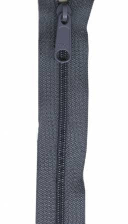 YKK Handbag Zipper - 40 inch Double Slide - Gunmetal Gray